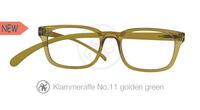Lesebrille No.11 Klammeraffe gold-green