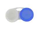 Kontaktlinsenbehälter weiß blau