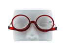 Schminkbrille / Hilfe Make-Up rot mit 2 beweglichen Gläsern mit Stärken