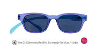 Lesebrille No.03 Klammeraffe Sonnenbrille Bifokal blue/türkis