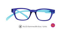 Lesebrille No.03 Klammeraffe blue/türkis