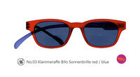 Lesebrille No.03 Klammeraffe Sonnenbrille Bifokal red/blue