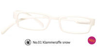 Lesebrille No.01 Klammeraffe snow