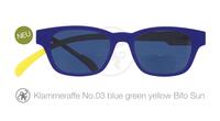 Lesebrille No.03 Klammeraffe Sonnenbrille Bifokal blue/grass/yellow